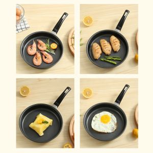 High Quality Gas Stove Iron Flat Bottom Pan Mini Fry Pans Nonstick Frying Pans