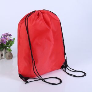 Bags backpacks Polyester bag with drawstring/duffle closure wholesale promotiona