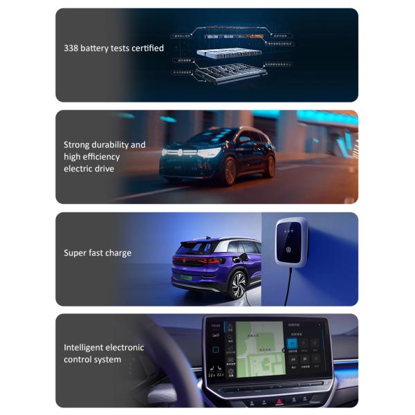 ID6 Cross VW Electric Car Sunroof Volkswagen ID 6 SUV 601KM ID.6 X EV made in China