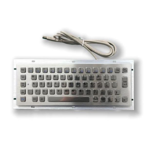 IP65 / IK07 Stainless Steel Keyboard waterproof dustproof Industrial Keyboard Rear Panel Mounted -40℃