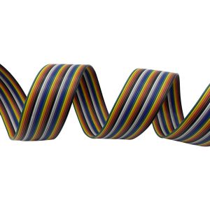 Multi Conductor Flat Wire Cables UL1007 , 24 Awg Ribbon Cable For Communication