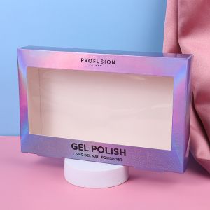 Holographic Iridescent Foil Packaging Box With Custom Design / Logo