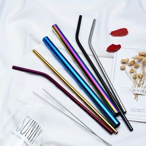 100% CP Titanium Drinking Straws Lightweight Customized Logo 200mm Length