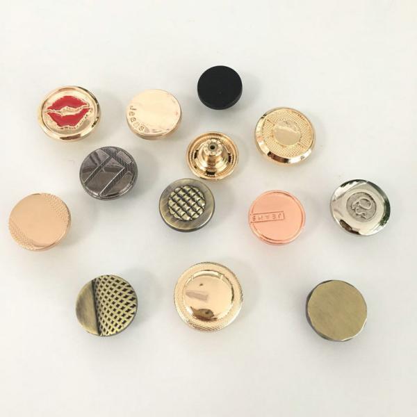 Wholesale Factory Custom made Engraved Logo zinc alloy metal jean buttons for women men jeans botton