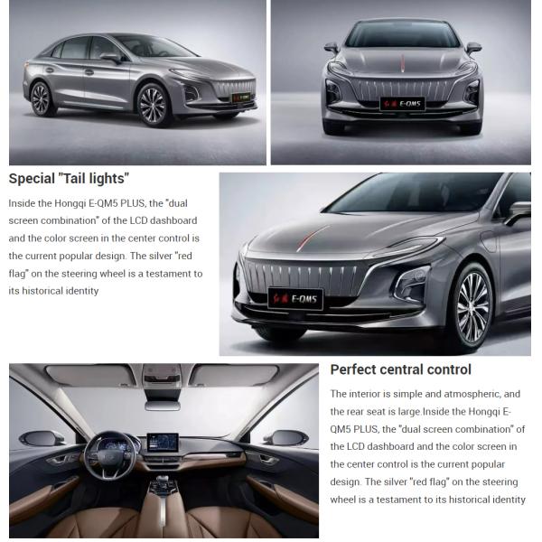 2024 Hongqi E-QM5 560KM PLUS 100kW 4-door 5-seater Sedan with 94.3kWh Battery Capacity