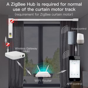 3m 4m 5m Voice Control Smart Curtain Motor