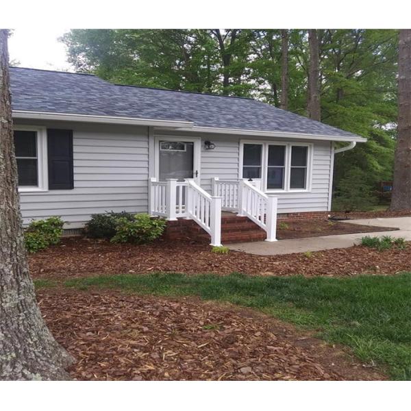 White Rigid Vinyl Picket Fence HDPE Picket Fence UV Resistance Picket Fence