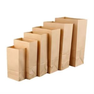 Customized Paper Bag Packaging Recyclable Food Grade Kraft Paper Bag