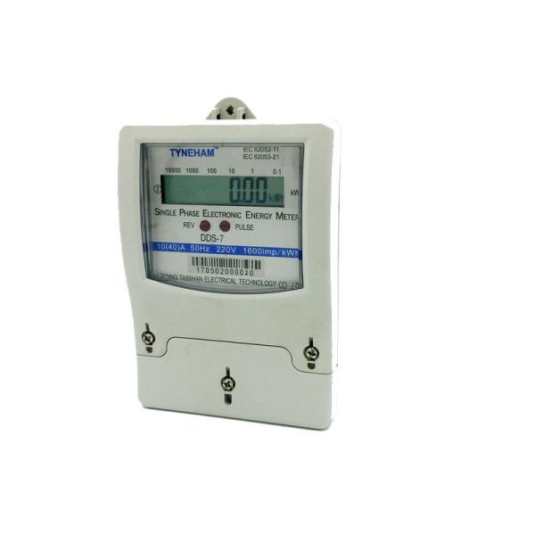 High Accuracy Single Phase Static Energy Meter , Private Single Phase Digital