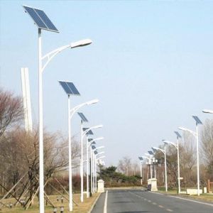 20W 60W 90W Outdoor Solar Led Street Light With Pole Ip65 Integrated All In One