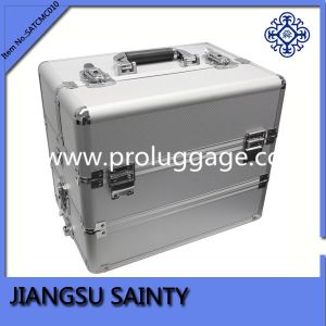 Solid silver diamond ABS rolling beauty case
