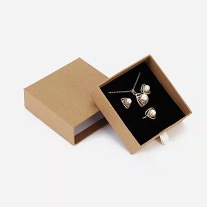 Glossy / Matte Finish Jewelry Fancy Packaging Box For Rings Necklaces Earrings