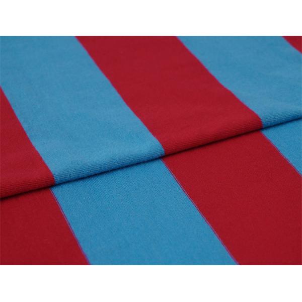 Healthy And Breathable Wear-Resistant And Natural Striped Knit Fabric For Polo