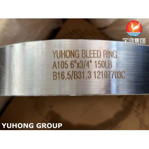 A105 / SA105 Carbon Steel Bleed Ring , B16.5 / B16.48 , Common In Pumps,