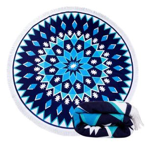 Colourful Round Beach Towel Beach Blanket Microfiber Towels Yoga Mat