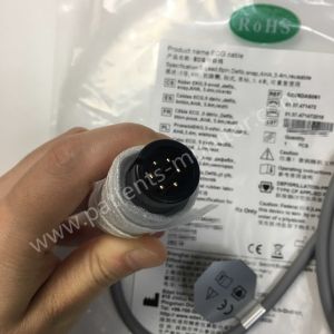 EDAN ECG Cable 5 Lead 6 Pin Defib Snap AHA Reusable 3.4M REF EC05DAS061 IPN 01