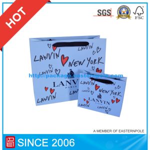 China Logo Hot Stamping Embossing Paper Shopping Gift Bag on sale