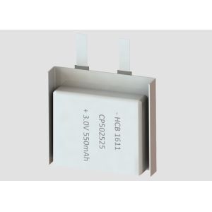Quality CP502525 550 MAh Li-MnO2 Battery AAA Lithium Pouch Cell for sale