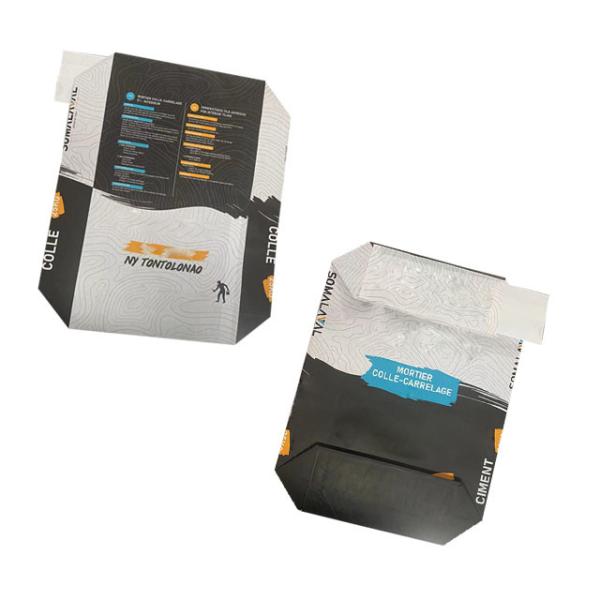 Buy Flexo Printing Chemical Pasted Valve Multiwall Paper Bags PE Film 2 Layers at wholesale prices