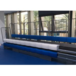Manually Operated Retractable Modular Grandstands High School Telescopic Gym