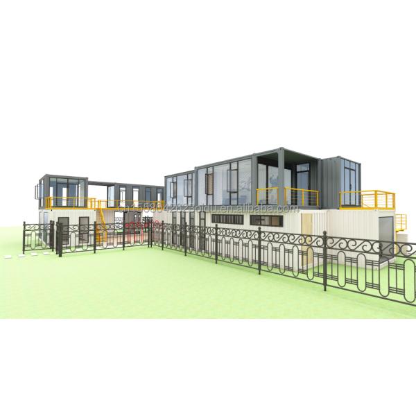 Galvanized Steel Square Tubes Main Structure for Custom Hotel Container House Design and Construction