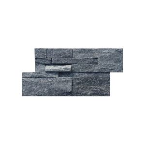 Split Black Slate Culture Stone Wall Cladding 10mm Thickness