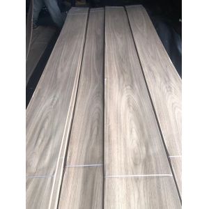 Crown Cut American Walnut Wood Veneer 0.45mm Thick 250cm Length