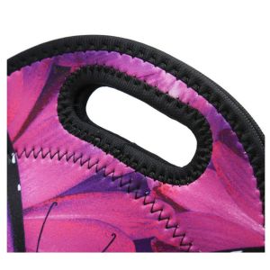 Butterfly Design Waterproof Neoprene Cooler Bag SBR Insulated Lady Tote