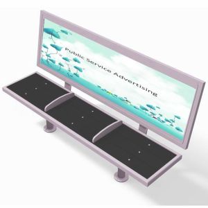 Galvanized Steel OHSAS18001 Certificate Public Bus Stop Bench