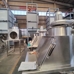 Starch Flour Bag Dump Station With Vibration Screener System For Discharging