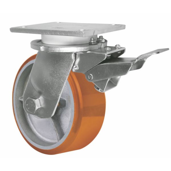 6"/8"/10" Brake / Rigid Extra Heavy-Duty MC Nylon Caster
