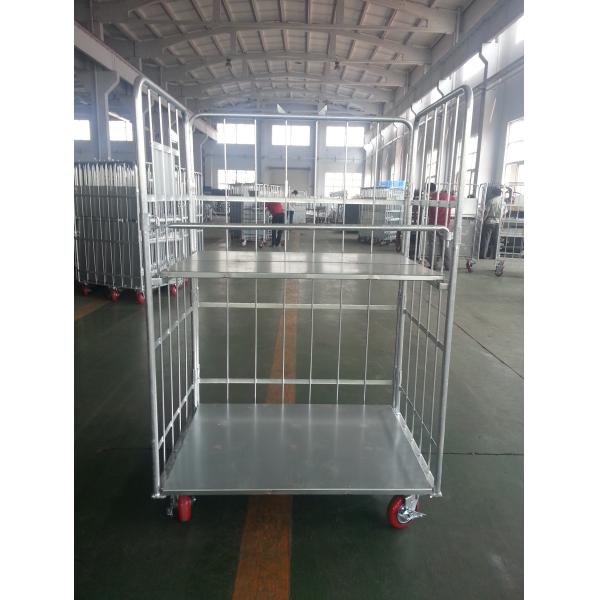 Buy Electroplated 6.0mm Wire 20mm Tube 500KGS Roll Cage Containers at wholesale prices