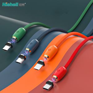 Liquid Silicone Magnetic Charging Cable 3A USB Micro Connector