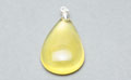 Teardrop Amber Semi-precious Gemstone Pendant Beads for Necklaces