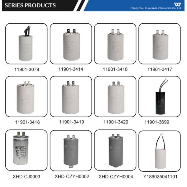 CBB60 250V 22UF Capacitor Washing Machine Capacitor Self-Healing 3000 Hours