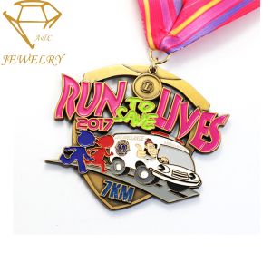 Steel Anniversary Soft Enameled Championship Medals