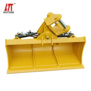 Quality Red Excavator Customized Opening Tilt Bucket 800-1500mm Standard Steel for sale