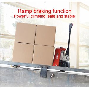 1.8T Walking Electric Pallet Truck Industrial Material Handling Equipment