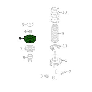 1EA412331B Shock Mount / Strut Mount