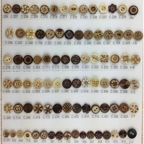 china factory round Eco friendly nature shell button 14L-54L coconut button