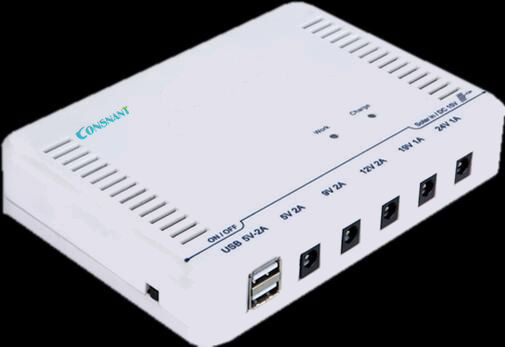 DC Small Ups Power Supply Built - In 6 × 2000mah Li - Ion Battery , 24W Small