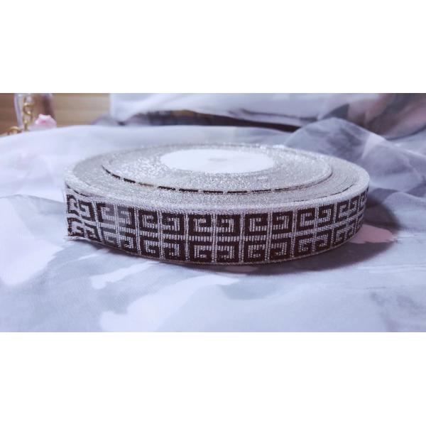 Buy Customized Logo Printing Gold And Silver Ribbon Double Face Style at wholesale prices