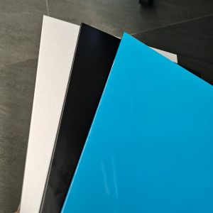 Flash Silver PVDF Aluminum Composite Panel High Dimensional Stability Advertisem