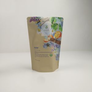 Gravure Printing MOPP Tea Packaging Bag Eco Friendly With Zipper