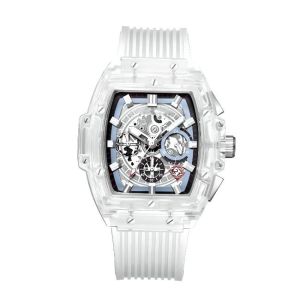 12mm Gents White Plastic Watch 3atm Lcd Quartz Watch OEM