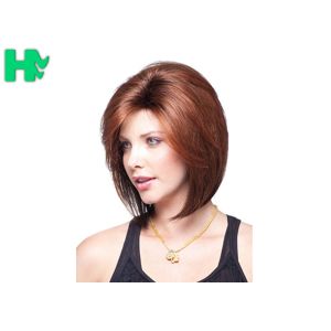 5 cm Straight Front Lace Synthetic Hair Wigs With Bleached Knots