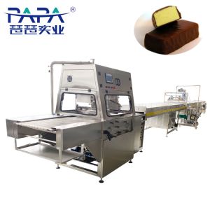 Papa Industrial Chocolate Coating Machine for Waffer Cookies Biscuit