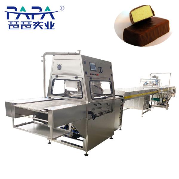 Buy Papa Industrial Chocolate Coating Machine for Waffer Cookies Biscuit at wholesale prices