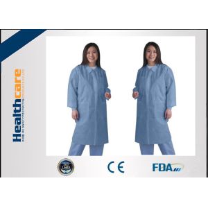 China Waterproof Medical Student Disposable Lab Coat Lab Jackets For Doctors Zip Closure on sale