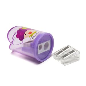 Flower Transparent Hand Pencil Sharpener Silk Printing Logo